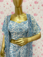 Blue printed co ord set - kasumi.in
